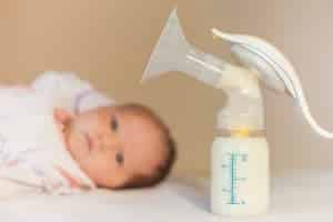 Manual breast pump, mothers breast milk is the most healthy food for newborn baby